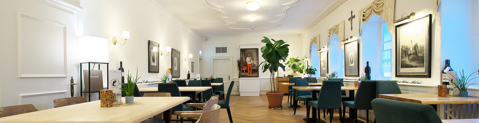 Kaiserliches Ambiente im Restaurant